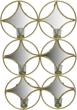 PTMD Jess Spiegel - 51 x 9 x 76 cm - Ijzer - Goud