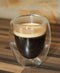 Secret de Gourmet Espressokopjes - 2x stuks - dubbelwandig glas - 70 ml - ristretto kopjes