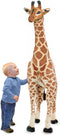 Melissa & Doug Gigantische giraf - Levensecht Knuffeldier - Knuffels voor kinderen - 1,4 meter hoog - Geweldig cadeau voor meisjes en jongens - Van 3+