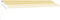vidaXL - Luifel - handmatig - uittrekbaar - met - LED - 600x300 - cm - geel - en - wit