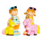 Decoratieve figuren DKD Home Decor Glasvezel Blauw Roze Eenhoorn Kinderen 23 x 19 x 40 cm Mediter...