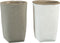 J-Line bloempot Zakje - cement - grijs - extra large - Ø 17.00 cm - 2 stuks