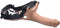SM Hollow Silicone Dildo Strap-On - Beige