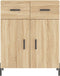 vidaXL - Dressoir - 69,5x34x90 - cm - bewerkt - hout - sonoma - eikenkleurig