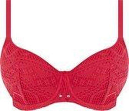 Freya SUNDANCE UW Sweetheart Bikini Top - Gehaakt ontwerp - Rood - Maat 80G