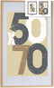 Fotolijsten 62,5 x 2,5 x 92,5 cm Natuurlijk Plastic Hout MDF (6 Stuks)