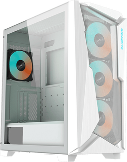 Gigabyte C301 - Midi Tower - Gehard glas - Wit