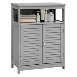 Coast Badkamerkast - Dubbele Deur - Open Plank - 60 x 30,5 x 80 cm - Grijs