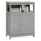 Coast Badkamerkast - Dubbele Deur - Open Plank - 60 x 30,5 x 80 cm - Grijs
