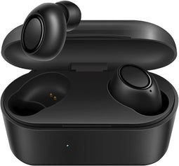 OxyBuds Bluetooth 5.0 zwarte stereo hoofdtelefoon met touch-bediening, compatibel met elke smartphon