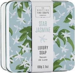 Scottish Fine Soaps Soap In A Tin Floral Star Jasmine Zeep 100gr