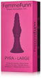 Pyra grote vibrerende anaalplug met afstandsbediening Donker Fuchsia