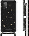 iMoshion Hoesje Geschikt voor Samsung Galaxy A52 (4G) / A52s / A52 (5G) Hoesje Met Koord - iMoshion Design Hoesje met Koord - Goud / Zwart / Stars Gold