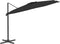 vidaXL - Zweefparasol - met - aluminium - paal - 300x300 - cm - zwart