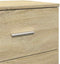 vidaXL - Nachtkastjes - 2 - st - met - 2 - lades - 40x36x50 - cm - sonoma - eikenkleurig