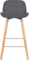 Zuiver Albert Kuip Barkruk 65 cm Donkergrijs - Set van 2