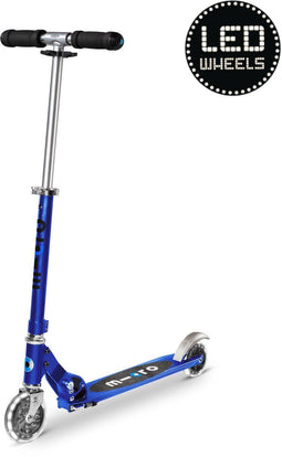 Micro - Sprite 2-wiel vouwstep LED - Saffier Blauw - Max. gewicht 100 kg