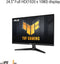 ASUS TUF GAMING VG259Q3A - Gaming Monitor - 25 Inch Full HD 180Hz 1ms IPS ELMB FreeSync