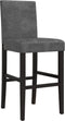 vidaXL - Barstoelen - 2 - st - massief - rubberhout - en - stof