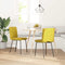 vidaXL - Eetkamerstoelen - 2 - st - fluweel - geel