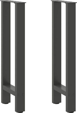 vidaXL - Salontafelpoten - 2 - st - 38x(72-73) - cm - staal - antraciet
