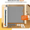 Goliving Oprolbaar Traphekje - Veiligheidshekje - Push & Turn - 10 tot 150 cm Breed - Aluminium frame - Mesh - Grijs