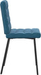 vidaXL - Eetkamerstoelen - 2 - st - fluweel - blauw