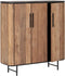 DTP Home Cupboard Soho low, 3 doors,130x120x40 cm, recycled teakwood and mortex