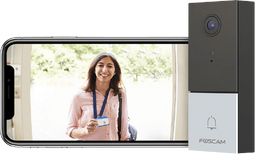Foscam VD1 - Videodeurbel - 4MP HD - Gezichtsherkenning - Dual-Band Wifi