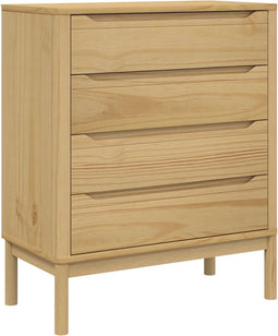 vidaXL - Ladekast - FLORO - massief - grenenhout - wasbruin