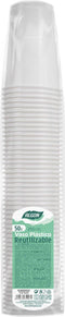 Set van herbruikbare glazen Algon Wit 250 ml 50 Stuks