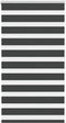 vidaXL - Zebra - rolgordijn - 70x100 - cm - stofbreedte - 65,9 - cm - zwart