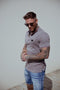 AB Lifestyle Tokio Polo - Slim-Fit - Platinum AB logo - Cool Grey - Heren - Maat: XS
