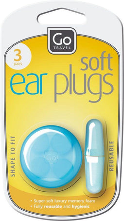 Go Travel oordopjes - foam ear plugs - 3 paar