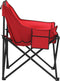 vidaXL - Campingstoelen - 2 - st - met - vakje - inklapbaar - rood