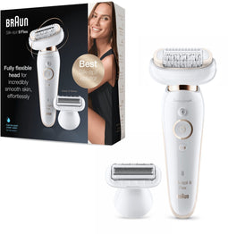 Braun Silk-épil 9 Flex 9-002 - Epilator met Flexibele Kop - Micro-Grip Technologie - Wit/Goud