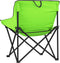 vidaXL - Campingstoelen - 2 - st - met - vakje - inklapbaar - groen