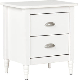 SHILLINGTON - Nachtkastje 2 lades - Wit - Dennenhout
