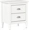 SHILLINGTON - Nachtkastje 2 lades - Wit - Dennenhout