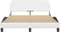 vidaXL - Bedframe - met - hoofdbord - kunstleer - wit - 140x190 - cm