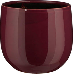 Mica Decorations Bloempot Pablo - 21x21x19 cm - Keramiek - Paars