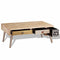 vidaXL - Salontafel - met - lades - 105x55x41 - cm - massief - mangohout