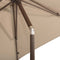 4 Seasons Azzurro stokparasol Ø300 cm beach solefin - Wenge frame