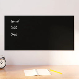 LuxeLivin' - Magneetbord voor aan de wand 80x40 cm gehard glas zwart
