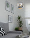 ASARO - Hanglamp - Zilver - Glas