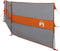 vidaXL - Windscherm - camping - waterdicht - 490x123 - cm - grijs - en - oranje