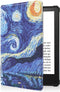 Lunso - sleepcover hoes - Geschikt voor Kindle Paperwhite 2021 (6.8 inch) - Van Gogh De Sterrennacht