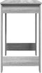 vidaXL - Bureau - 100x45x75 - cm - bewerkt - hout - grijs - sonoma - eikenkleurig