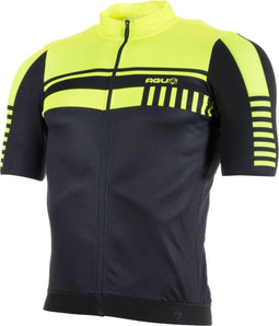 AGU Jersey SS Naro Fietsshirt - Maat L - Mannen - zwart/geel