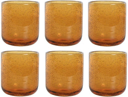 Home ESPRIT - Glazenset - Kristal 320 ml - Amber (6 stuks)